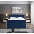 thumbnail image 4 of Meridian Furniture Dillard Navy Velvet Full Bed, 4 of 6