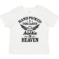 thumbnail image 3 of Inktastic Handpicked for Earth By My Auntie in Heaven with Angel Wings Boys or Girls Toddler T-Shirt, 3 of 5