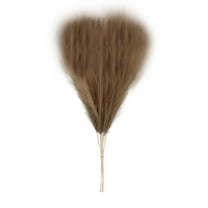 Brown Pampas Grass - 22 Inch Faux Pampas Grass Decor, Short Artificial Pampas Grass for Christmas Decoration, Wedding, Party, Halloween and Home Centerpieces Decor (Brown)