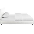thumbnail image 4 of White Upholstered Queen Platform Bed, 4 of 6