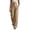 Khaki, variant on VEKDONE Dress Pants for Women Dressy Button Zipper Business Work Suit Pants Casual High Waisted Pleated Straight Trousers Solid Color Office Long Pants with Pockets Khaki L