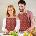 thumbnail image 3 of Red Christmas Tree Apron-Garden Aprons for Women with Pockets-Cotton Linen Waterproof Kitchen Cooking Gardening Aprons Adjustable for Kitchen,Cooking,BBQ and Salon 32"x27", 3 of 7