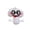 White, variant on Halloween Decoration Indoor Outdoor Clearance Under $5.00! Thanksgiving Fall Decorations for Home, Cute Ugly Big-Eyed Pendant With Big Mouth For Halloween Keychain Decor For Clothes And Bags