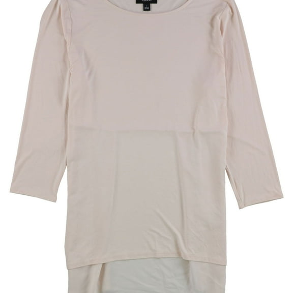 Alfani Womens Mixed Media Basic T-Shirt, Pink, Medium
