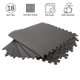 thumbnail image 3 of Foam Mat Tiles Stalwart, paquete de 18 unidades, 72 m², acolchado entrelazado, gris, 3 of 8