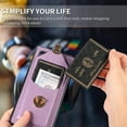 thumbnail image 2 of Crossbody Wallet Women Case for Samsung A51 4G,[RFID Blocking] Credit Card Holder with Should Strap,Premium PU Leather Purse Metal Buckle Folio Flip Cover for Samsung Galaxy A51 4G, Purple, 2 of 8