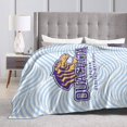 thumbnail image 4 of Ouachita Baptist University Logo Fleece Blanket, Very Soft Microfiber Flannel Blanket for Couch Warm and Cozy for All Seasons, 4 of 6