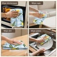 thumbnail image 6 of 2 Pcs Funny Kitchen Towels,Yellow Lemon Fruit Flowers BlueWhite Pattern Microfiber Dish Towels,Kitchen Tea Towels,Kitchen Towel Set (18" X 26"), 6 of 7