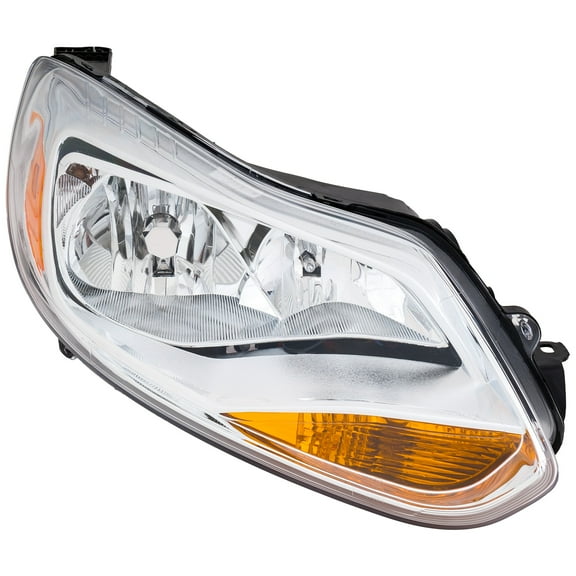 Headlight Compatible with FORD FOCUS 12-14 RH Assembly Halogen S/SE/SEL Models Hatchback/Sedan