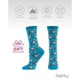 thumbnail image 6 of MeMoi Camping Koalas Bamboo Blend Crew Socks - Mens - Male, 6 of 8