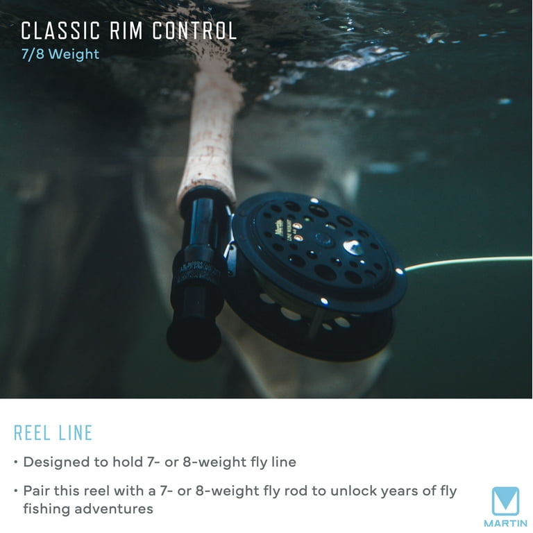 ZEBCO Martin Classic Size 7/8 Fly Fishing Reel – Durable Classic