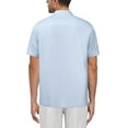thumbnail image 2 of Cafe Luna Men's and Big Men's Short Sleeve Linen Cotton Tuck Panel Woven Shirt, Sizes S-5XL, 2 of 3