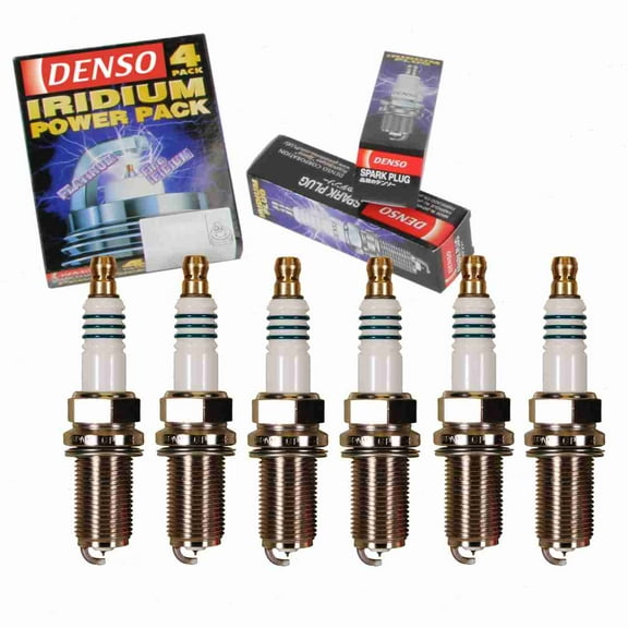 6 pc DENSO 5345 Iridium Power Spark Plugs for 1822A022 55564748 999 170 122 90 999 170 130 90 999 170 151 90 999 170 228 90 999 170 229 90 999 170 232 90 IKH22 Ignition Wire Secondary