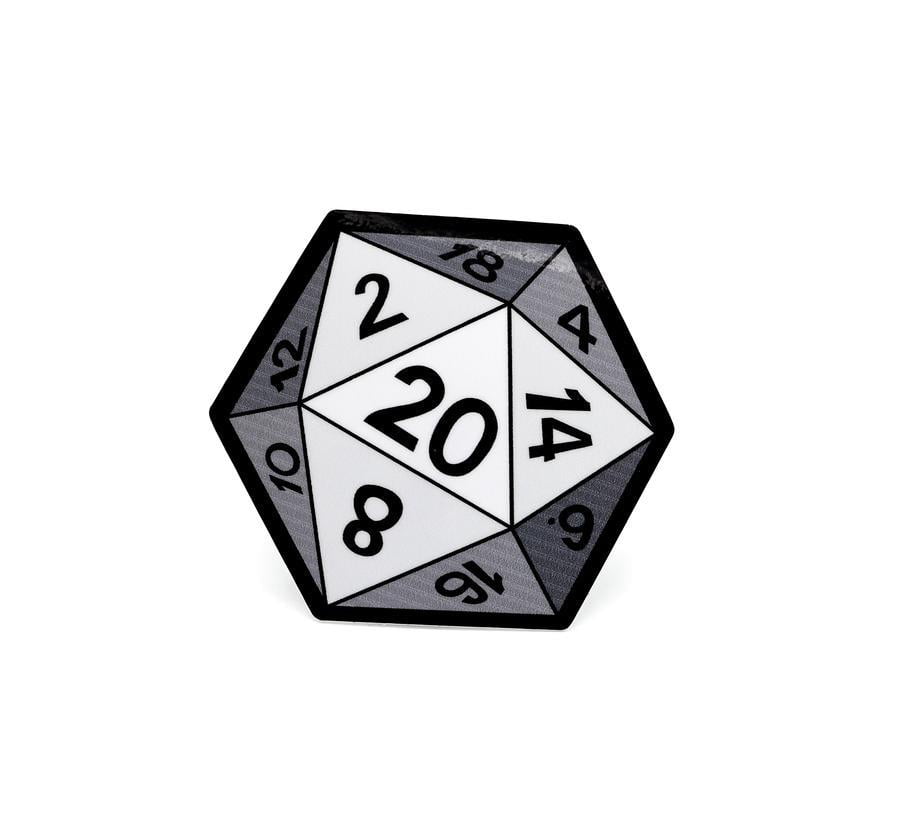 D20 Sticker - White New - Walmart.com 