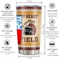 thumbnail image 6 of Football Gifts, Football Gifts for Men, Football Coach Tumbler Gifts, Football Gifts for Boys Birthday, Football Gifts for Friends Rugby Fans Insulated Tumbler with Lid Cup 20oz(1pc), 6 of 6