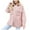 Pink, variant on ABATAB Women's Winter Warm Fleece Shacket Jackets Soft Button down Casual Long Sleeve Lapel Neck Warm Outerwear with Chest Pockets(X-Large,Wine)