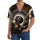 thumbnail image 1 of Fotbe Casino Cards Camisa Estampada de Manga Corta para Hombre, Casual de Verano, Estilo Playero, Sin Arrugas-3X-Large, 1 of 5