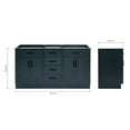 thumbnail image 3 of Ariel Hepburn 60 In. Double Sink Base Cabinet In Midnight Blue, 3 of 10