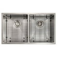 thumbnail image 5 of ZLINE Anton 33 Inch Undermount Double Bowl Sink in DuraSnow Stainless Steel (SR50D-33S), 5 of 7