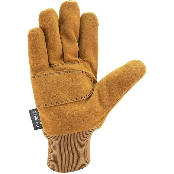 Carhartt Men's Synthetic Insulated Suede Gloves, Brown, L