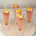 thumbnail image 4 of MATANA Silver Glitter 5oz Wedding Anniversary Reusable & Recyclable Plastic Champagne Flutes Set of 50, 4 of 9