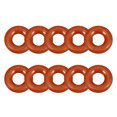 thumbnail image 1 of Unique Bargains Silicone O-Ring 12mmx5mmx3.5mm VMQ Seal Rings Sealing Gasket Red 10PCS, 1 of 3