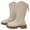 Beige#343, variant on LIIPEE Girls Boys Boots Warm Solid Color Closed Toe Non- Knee-High Thick Sole Leather Shoes Kids Breathable Climbing Hiking Camping Cycling Boot,Beige,3.5-4 Years