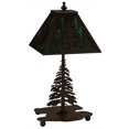thumbnail image 3 of Meyda Tiffany 27107 Lodge Style Accent Table Lamp From The Pine Tree Collection - Green, 3 of 4