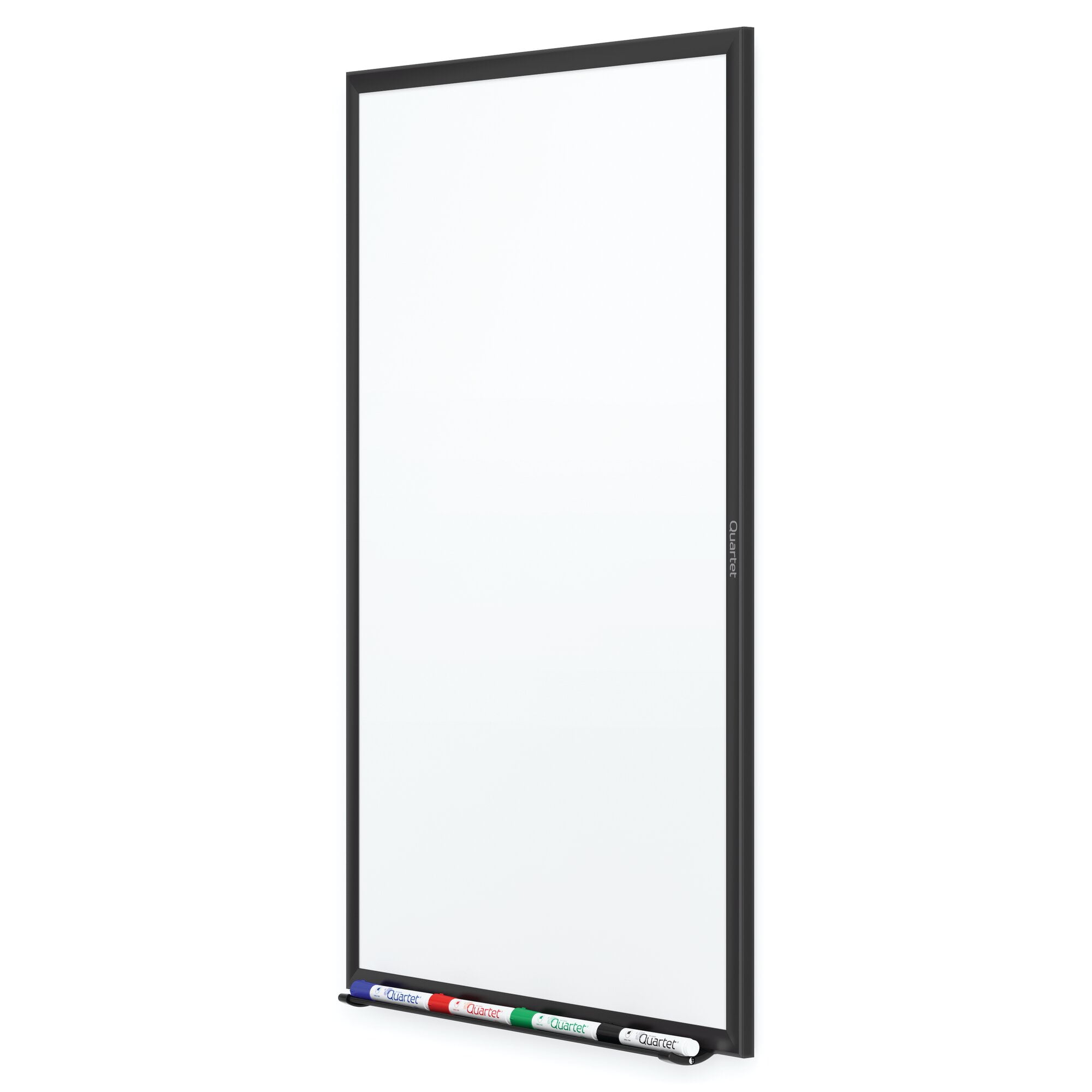 Quartet Black Frame Standard Whiteboard - 60" Width X 36" Height - White Melamine Surface - Black Aluminum Frame - Film - Wall Mount - 1 Each (s535b)