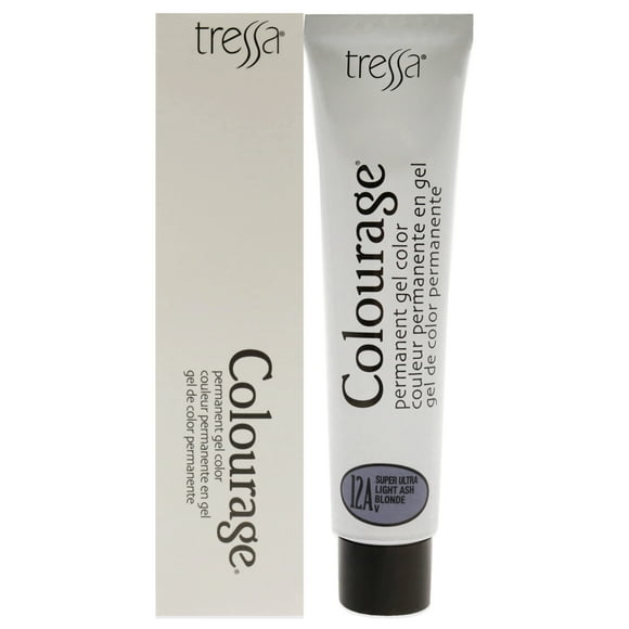 Tinte permanente en gel Colourage - 12A Rubio ultraclaro ceniza de Tressa para unisex - Tinte para cabello de 2 oz Tressa Color de pelo 2 oz