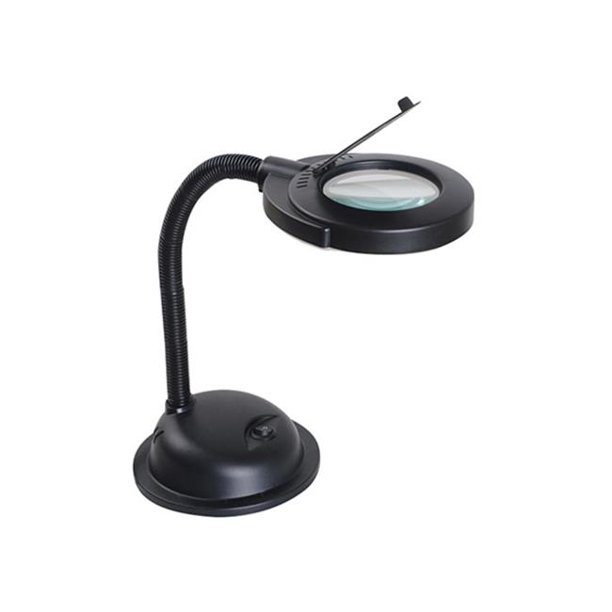Aven 26507SBK OptiVue Magnifying Lamp, Black 5 Diopter Lens