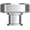 Non-Lacquered Brass, variant on Baldwin 4411055BIN Bevel 1-1/2" Mushroom Cabinet Knob From The Estate Collection - Nickel