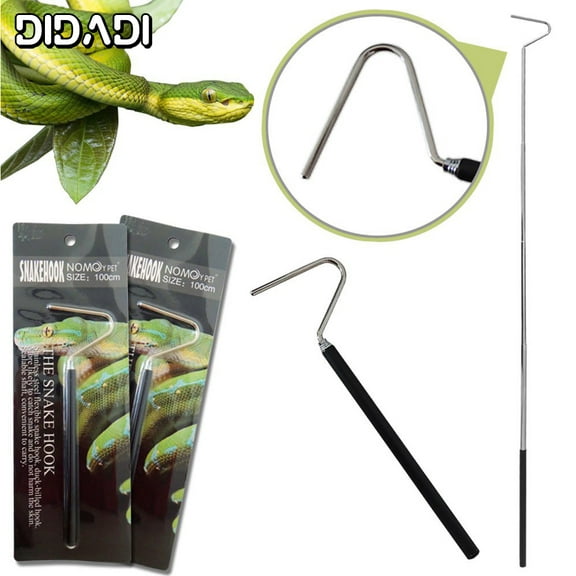 Didadi Foldable Snake Hook Extend to 39.3 inch, Telescoping Pocket Stainless Steel Snake Stick, Snake Handling Tool