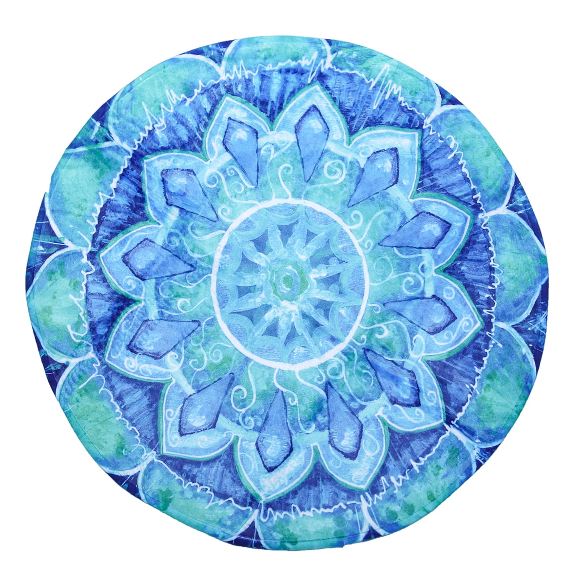 Round Soft Yoga Mat Rugs Fitness Meditation Floor Bathmat Rug Nonslip