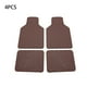 thumbnail image 5 of Kenally Alfombrillas de 4 piezas para coche, forro Interior automotriz, alfombrilla decorativa para pies, decoración delantera y trasera, alfombrilla Automoción decorativa y accesorios Café Kenally VI016887-02, 5 of 6