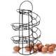 thumbnail image 1 of Huevera de Cocina, Cesta para Huevos en Espiral, Práctica Rejilla Almacenamiento Hierro, Negra, 1 of 5