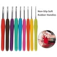 thumbnail image 2 of 9/14pcs Crochet Hooks Set, Ergonomic Grip Colorful Soft Handles And Aluminum Crochet Hooks For Arthritis And Beginners, 2 of 7