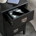 thumbnail image 6 of VECELO 3-Piece Bedroom Sets Metal Bed Frame and 2 Nightstands, 6 of 7