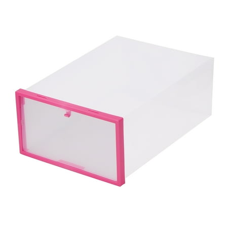 

Portable Stackable Plastic See-Through Drawer-Type Shoes Storage Box Case Container Organizer with Cap