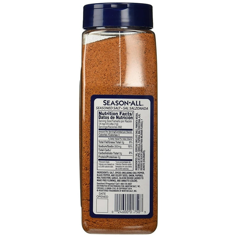 4 Pack | Product of Morton Season-All Seasoned Salt Ounce 35 Ounce