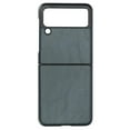 thumbnail image 2 of Business Leather Phone Case, Simple Leather Pattern Phone Case Precise Portable Lightweight  For  Z Flip 3 Black,Blue,Military Green,Brown, 2 of 8