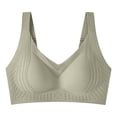 thumbnail image 3 of Guluxicc Wireless Bras for Women with Adjustable Straps, Bralette with Pads, Green, 36B/36C, 3 of 8