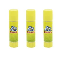 PBPBOX Yellow Strong Adhesive Solid Glue Sticks for Student Use 12 Pcs 9g Each