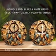 thumbnail image 2 of Bohemian Dreamcatcher Wall Clock Feather Decor 10-Inch Silent Wooden Wall Clock, Battery Operated (AA Batteries Not Included), Artistic Home Decor, 2 of 7