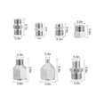 thumbnail image 4 of Ensemble d'Adaptateurs Multi-Tailles Kit de Connecteurs Accessoires pour Compresseur d'Air, 4 of 6