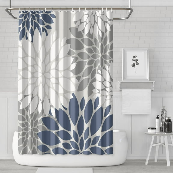 Boho Theme Polyester Shower Curtain for Bathroom with Hooks and Weighted Hem, Waterproof Bath Decor Sets Hotel Style - Machine Washable,72x72in