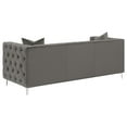 thumbnail image 5 of Coaster Phoebe 3-piece Velvet Tufted Tuxedo Arms Living Room in Set Urban Bronze, 5 of 16
