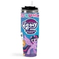 thumbnail image 3 of My Little Pony Friendship Is Magic-theme Insulated Stainless Steel Tumbler with Handle Gifts For Family Friends Fans and Straw Fits in Standard Cup Holder 40 OZ, 3 of 6
