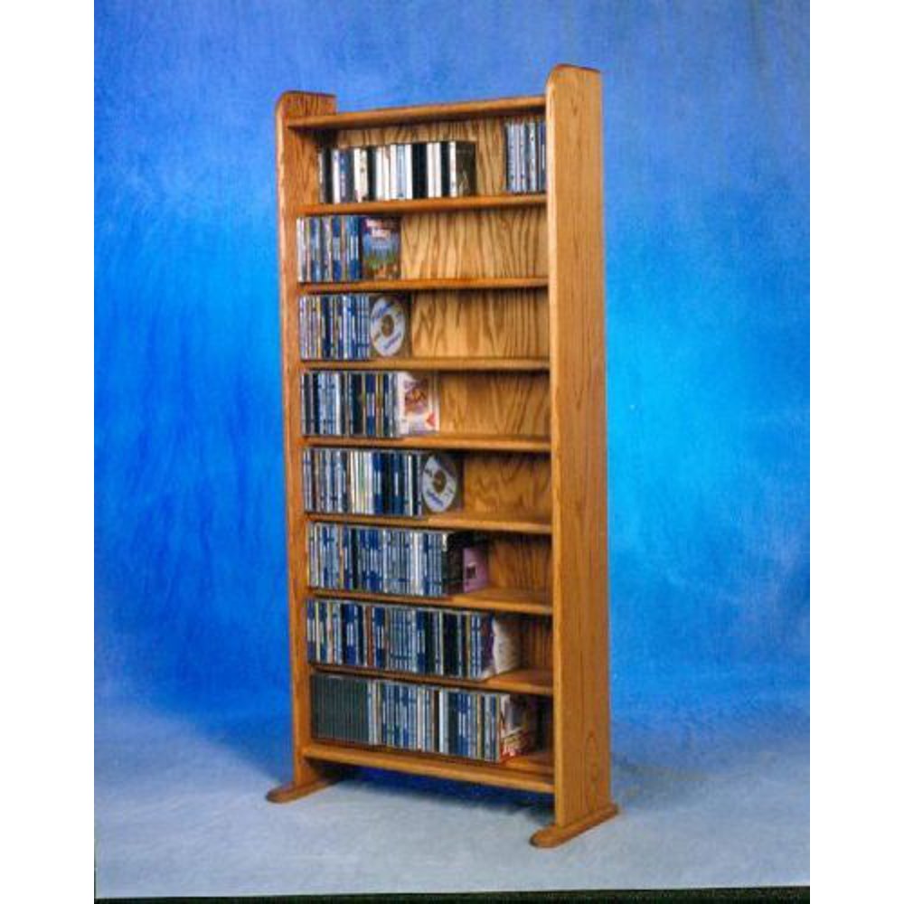 Solid Oak 8 Shelf CD