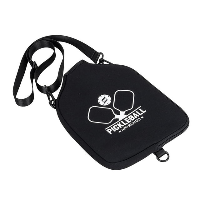 Siruishop Housse de Pagaie de Pickleball en Néoprène Zippée Robuste Légère Housse de Protection pour Raquette Pochette de Pagaie de Pickleball pour Gym Extérieur Noir